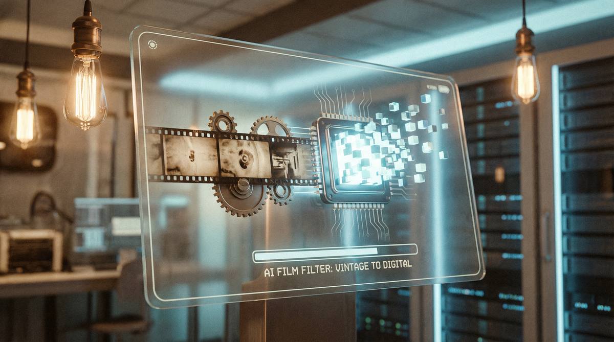 蘑菇视频AI胶片风格创作工具展示